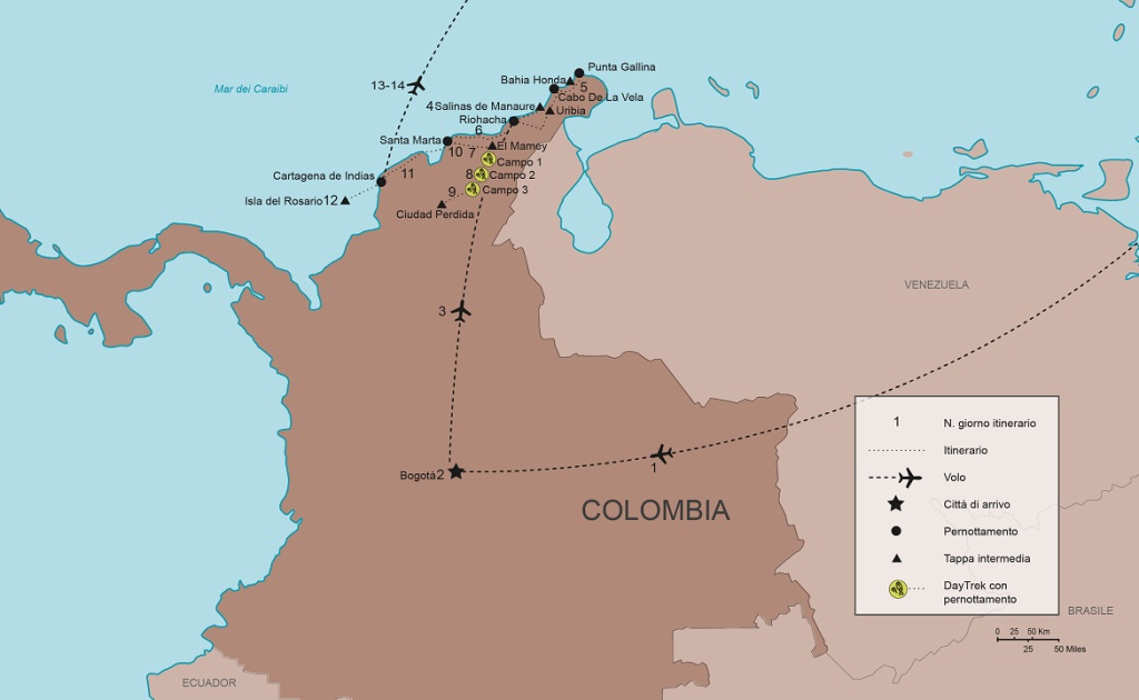 Itinerario Colombia, la Ciudad Perdida | Colombia Ciudad Perdida